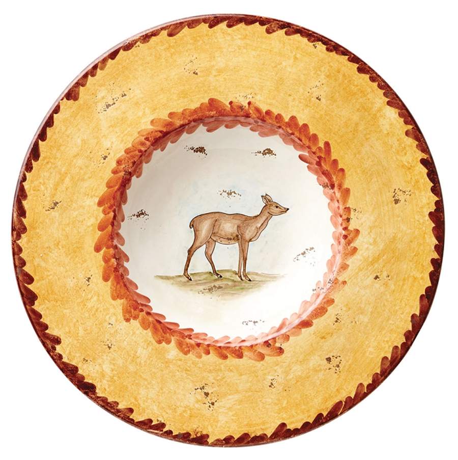 Wildlife 17" Wall Plate by Vietri (Italy)-1