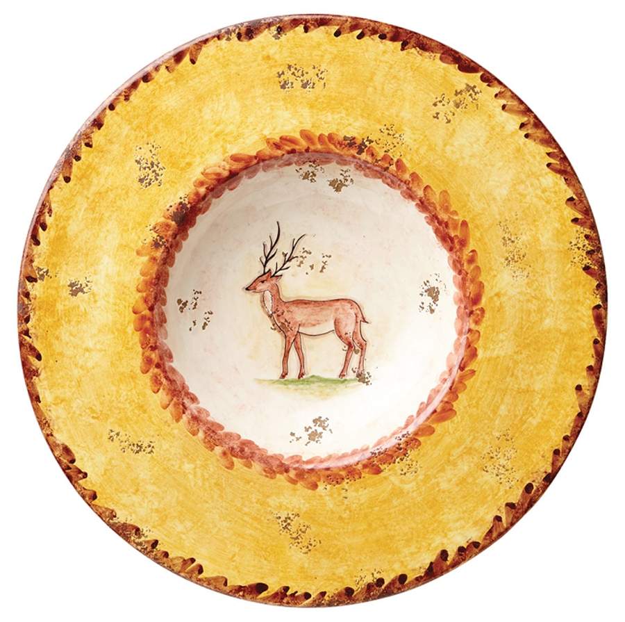 Wildlife 17" Wall Plate by Vietri (Italy)-1
