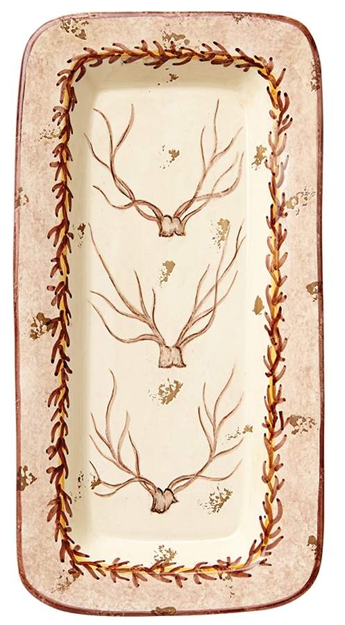 Wildlife 18" Rectangular Wall Plate by Vietri (Italy)-1