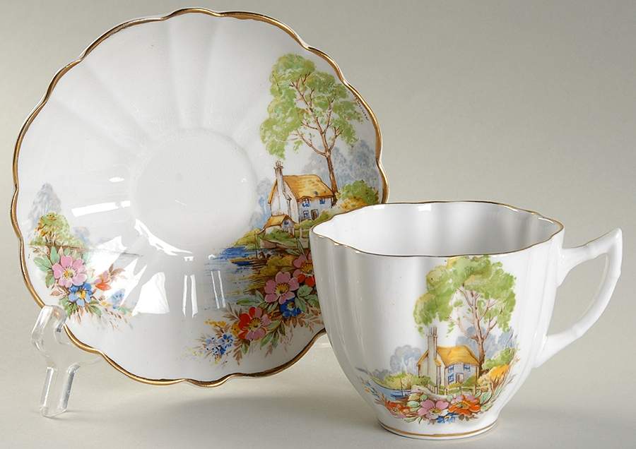 4294 Flat Cup & Saucer Set by Cartwright & Edwards-1