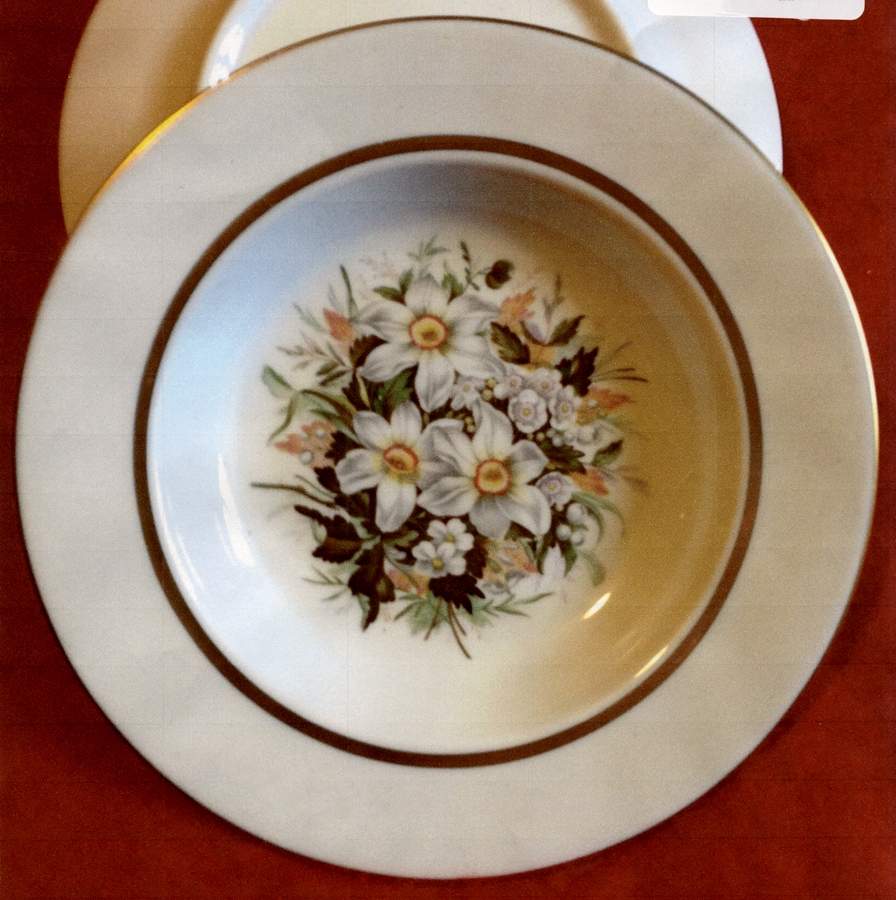 Spring Garden Rim Soup Bowl by Vogue-1