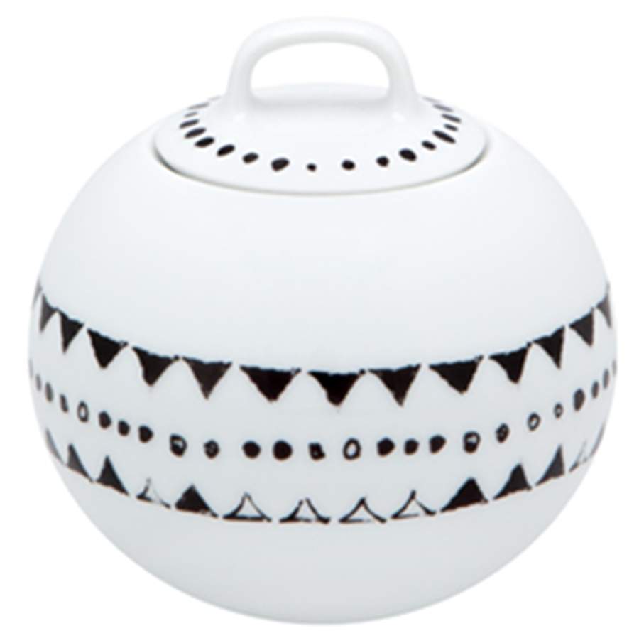 Nero Sugar Bowl & Lid by Vista Alegre-1