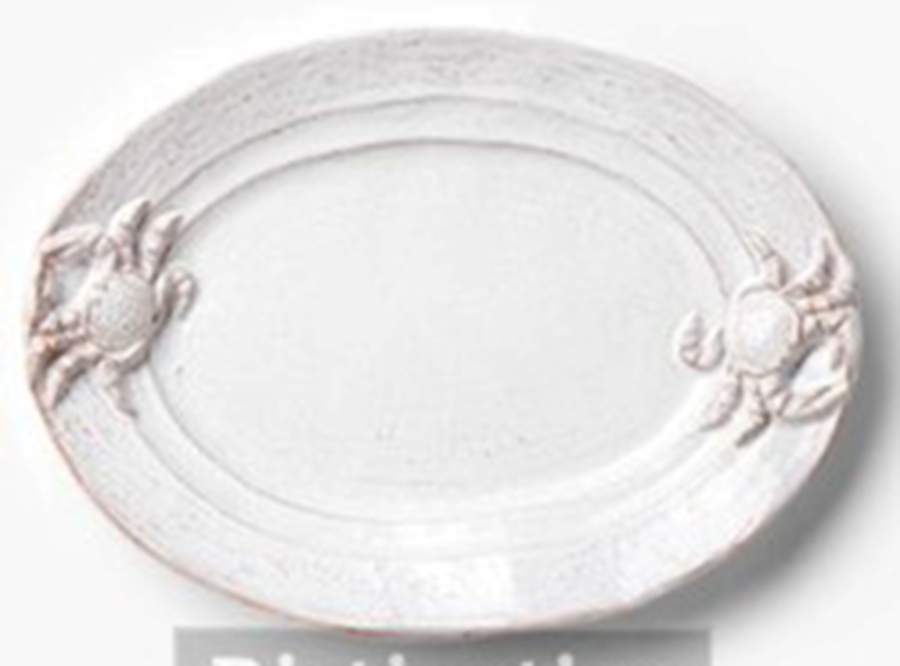 Aquatico 14" Oval Serving Platter by Vietri (Italy)-1