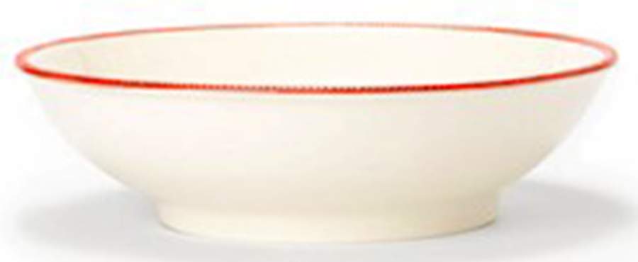 Corda Red 12" Oval Serving Bowl by Vietri (Italy)-1