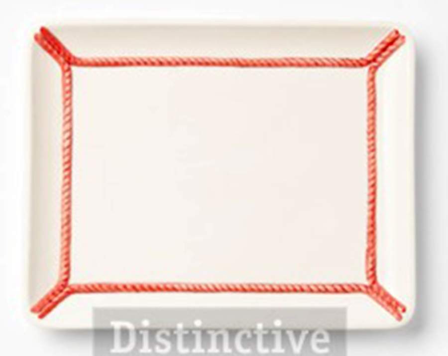 Corda Red 12" Rectangular Serving Platter by Vietri (Italy)-1