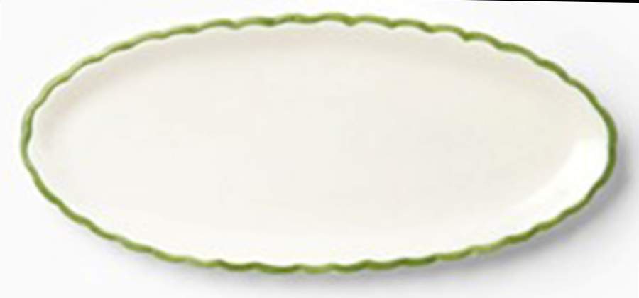 Corda Green 22" Oval Serving Platter by Vietri (Italy)-1