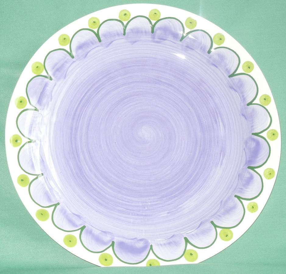 Folk Dinner Plate by Vietri (Italy)-1