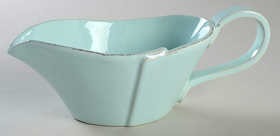 Lastra Aqua Open Sauce Boat by Vietri (Italy)-1