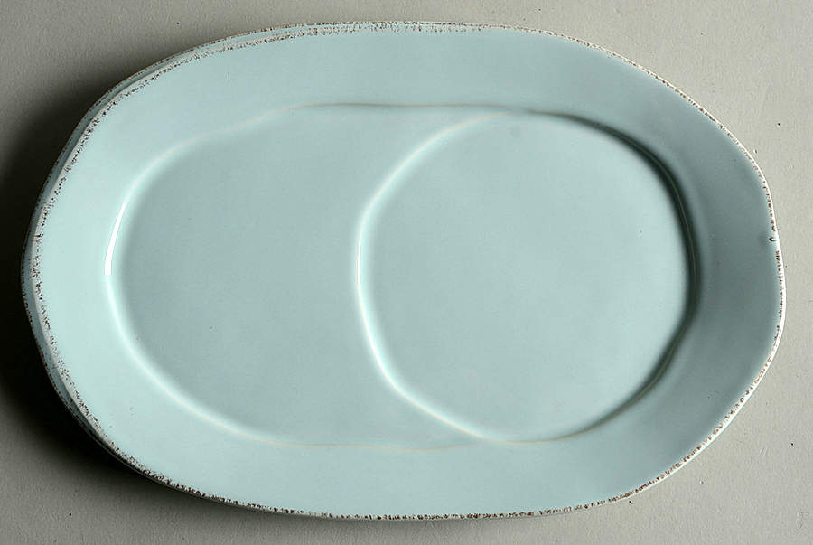 Lastra Aqua 10" Oval Tray by Vietri (Italy)-1