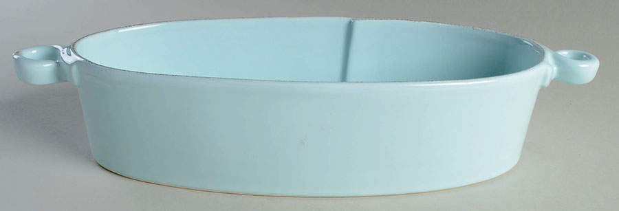 Lastra Aqua 17" Oval Baker by Vietri (Italy)-1