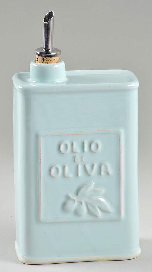 Lastra Aqua Olive Oil Carafe by Vietri (Italy)-1