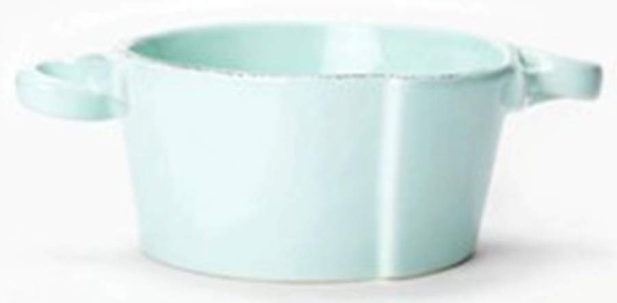 Lastra Aqua 5" Round Handled Bowl by Vietri (Italy)-1