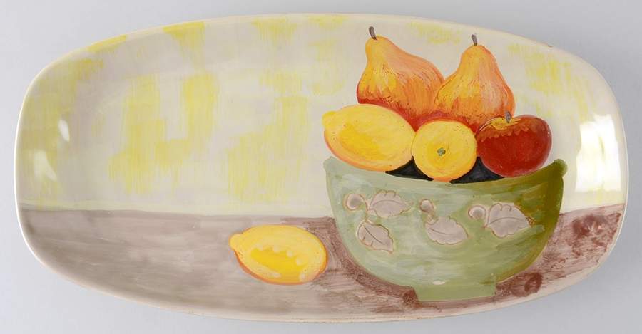 Sara's Fruit 18" Oval Serving Platter by Vietri (Italy)-1
