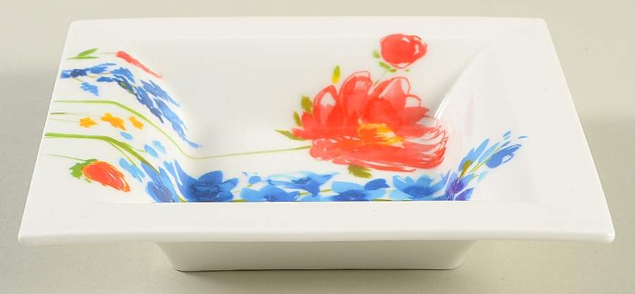Anmut Flowers 5" Square Bowl by Villeroy & Boch-1