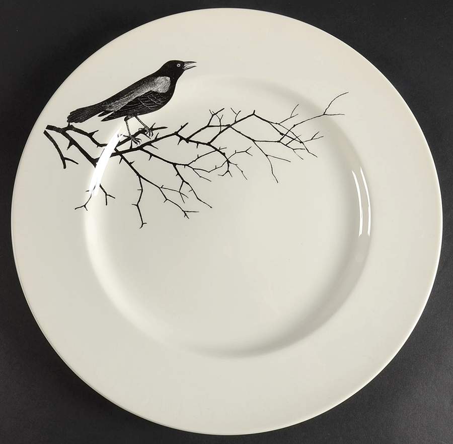 Crow 12" Chop Plate (Round Platter) by Victorian English Pottery-Royal Stafford-1