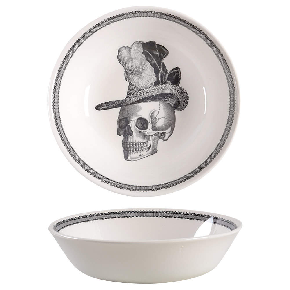 Skull Soup/Cereal Bowl by Victorian English Pottery-Royal Stafford-1