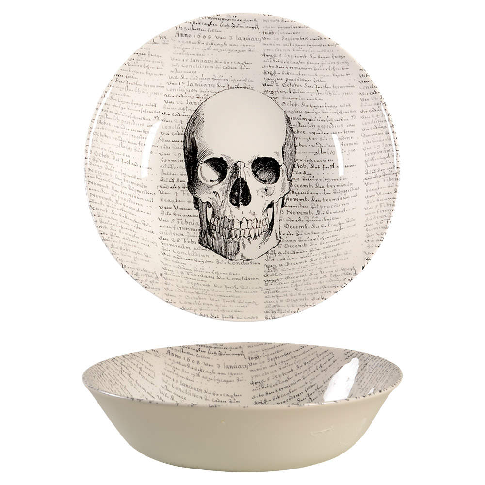 Skull Soup/Cereal Bowl by Victorian English Pottery-Royal Stafford-1