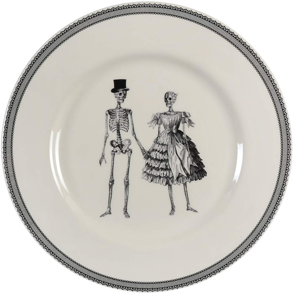 Skull Dinner Plate by Victorian English Pottery-Royal Stafford-1