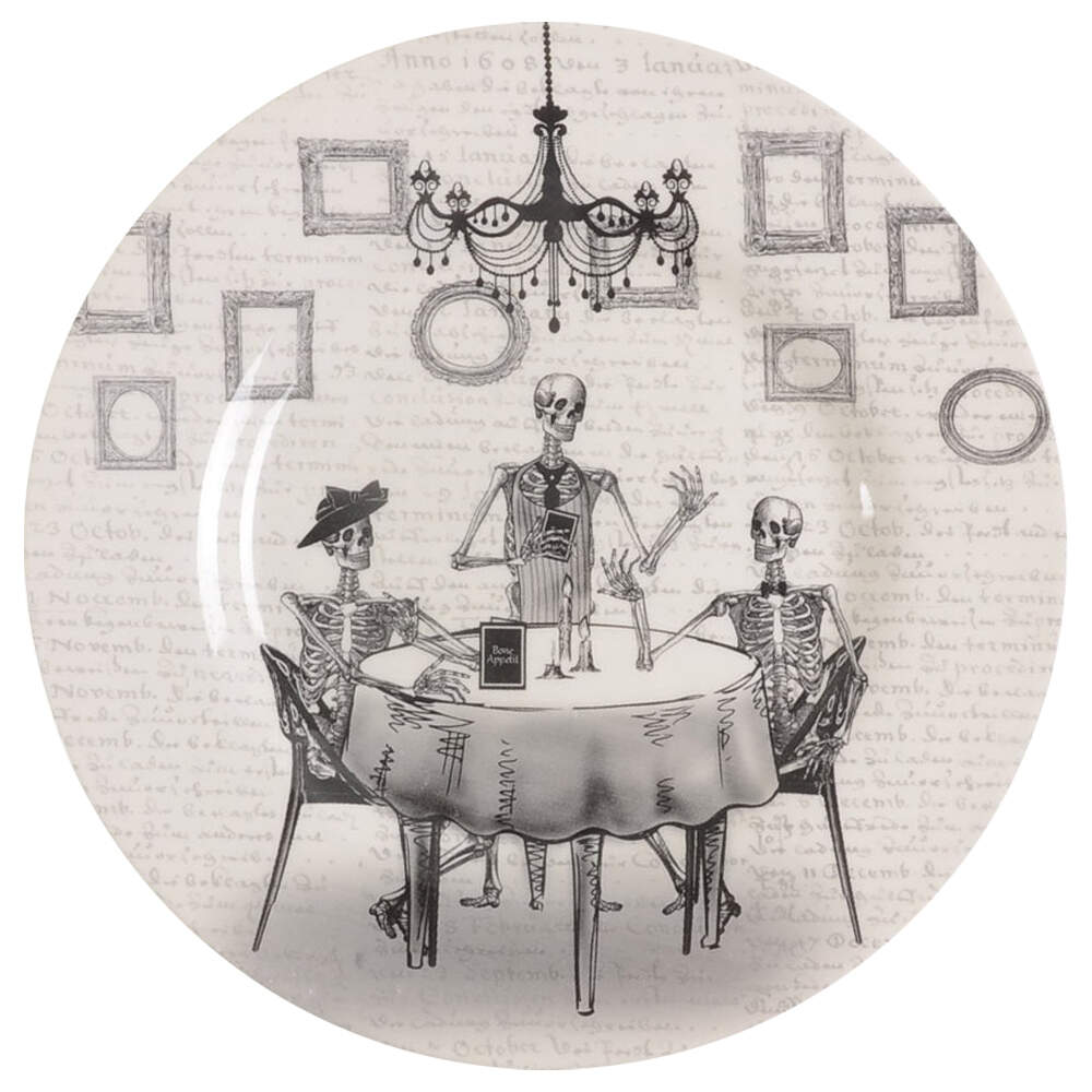 Skull Salad Plate by Victorian English Pottery-Royal Stafford-1