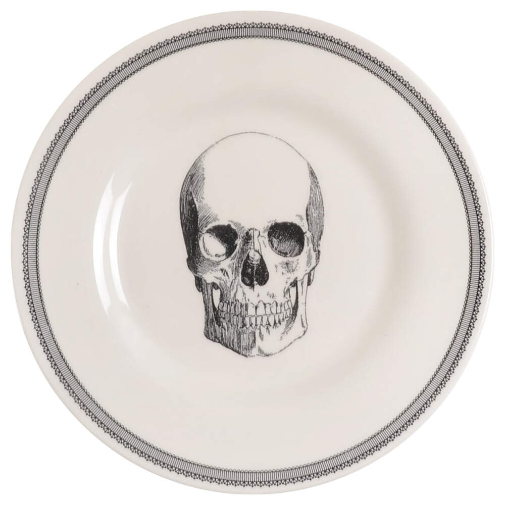 Skull Salad Plate by Victorian English Pottery-Royal Stafford-1