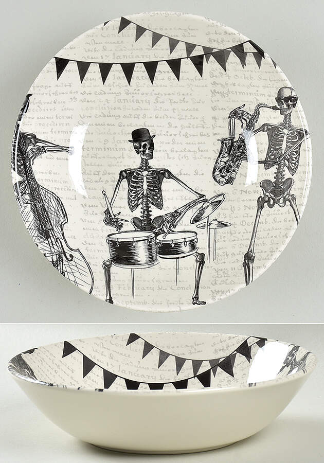 Skull Soup/Cereal Bowl by Victorian English Pottery-Royal Stafford-1