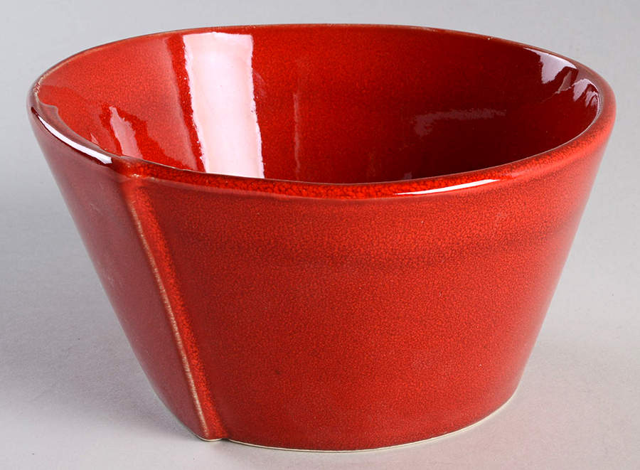 Lastra Red Coupe Cereal Bowl by Vietri (Italy)-1