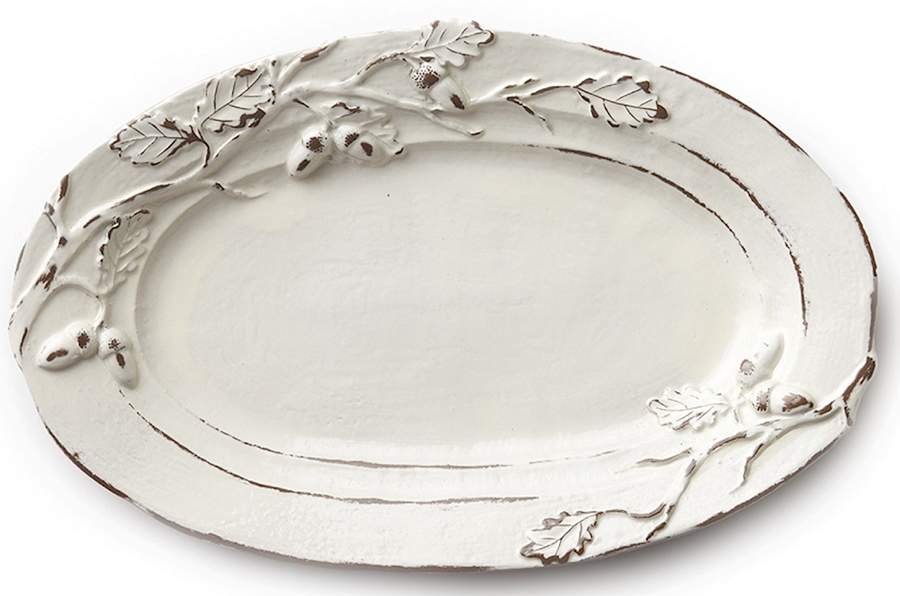 Natura 18" Oval Serving Platter by Vietri (Italy)-1