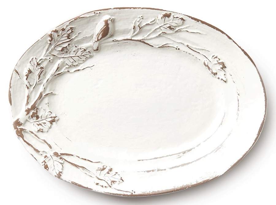 Natura 14" Oval Serving Platter by Vietri (Italy)-1
