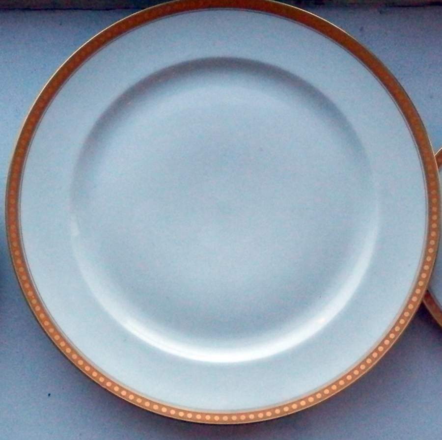 VIG160 Gold Dinner Plate by Vignaud-1