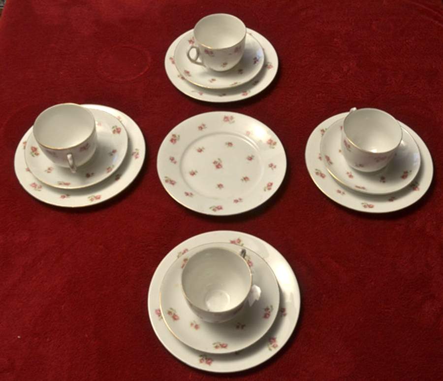 VTO234 Flat Cup & Saucer Set by Victoria (Austria)-1