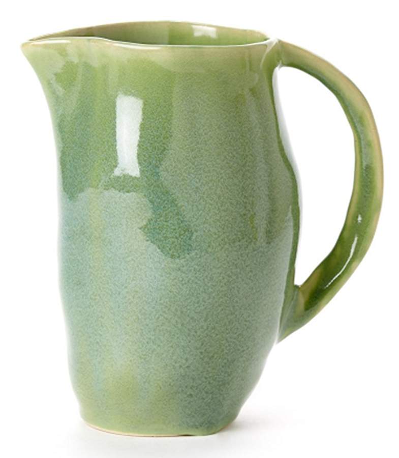 Forma Leaf (Green) Small Pitcher by Vietri (Italy)-1