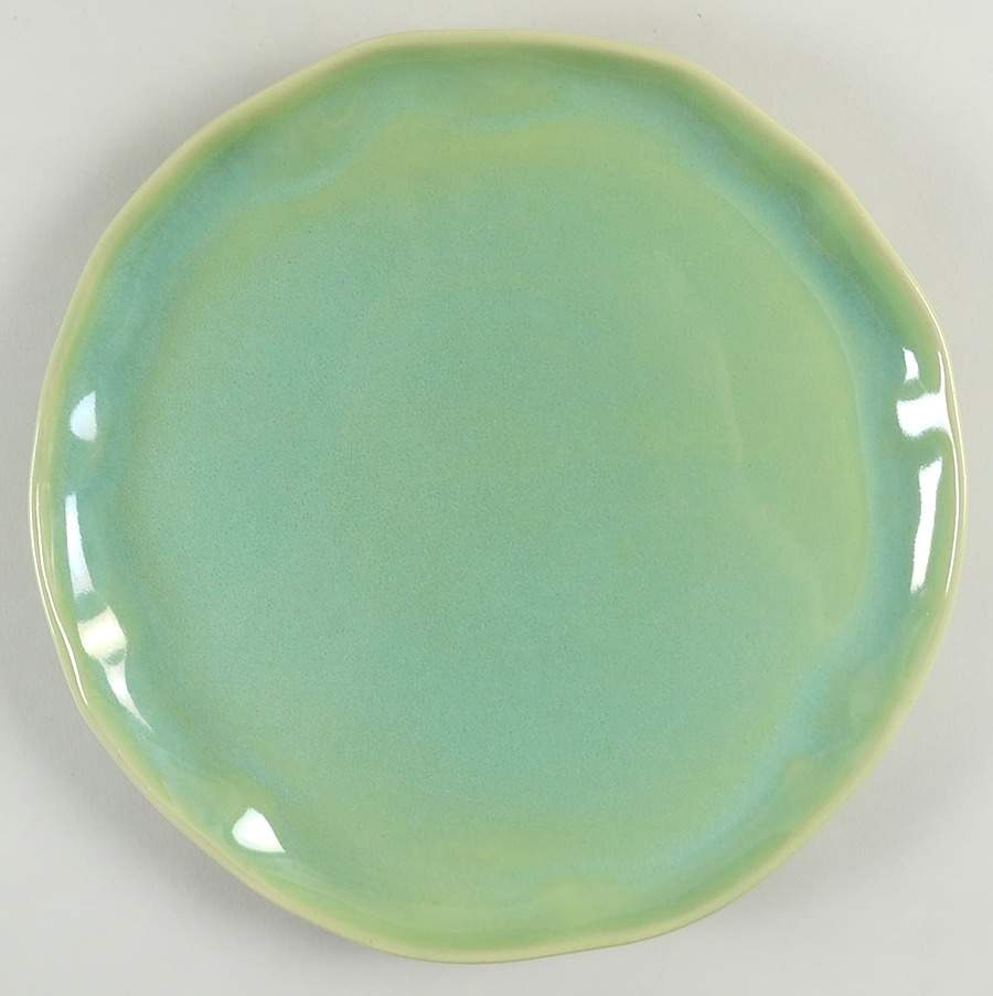Forma Leaf (Green) Dinner Plate by Vietri (Italy)-1