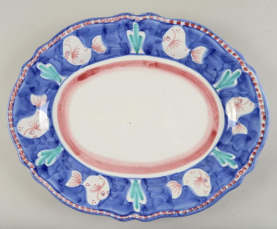 V1Y2 16" Oval Serving Platter by Vietritaly Srl-1