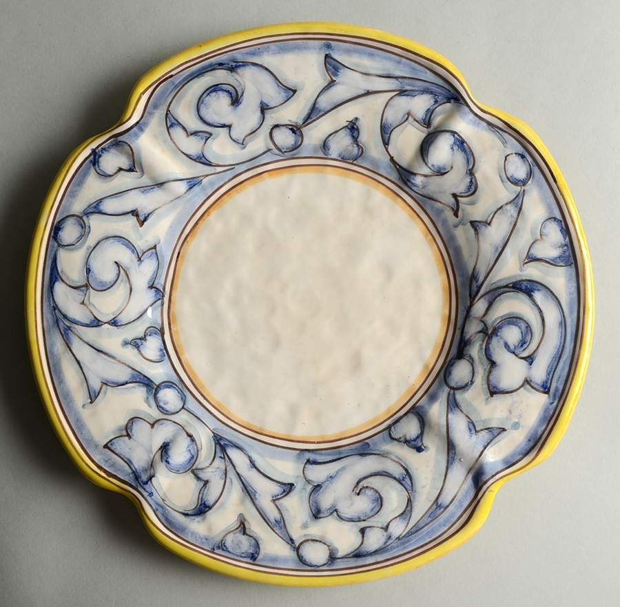 Susanna Dinner Plate by Vietri (Italy)-1