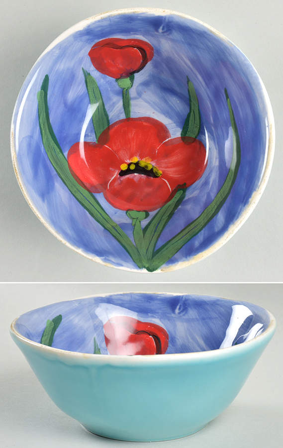 Sara's Bouquet Coupe Cereal Bowl by Vietri (Italy)-1