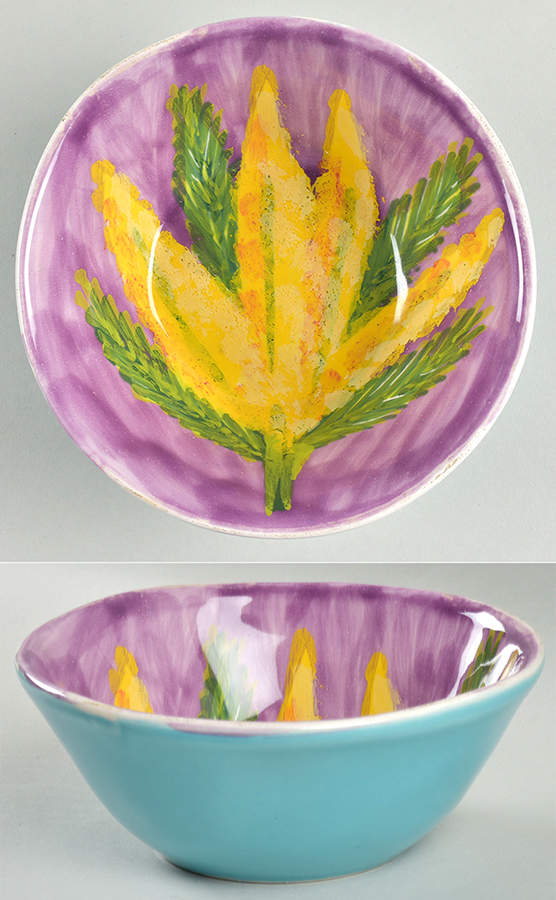 Sara's Bouquet Coupe Cereal Bowl by Vietri (Italy)-1