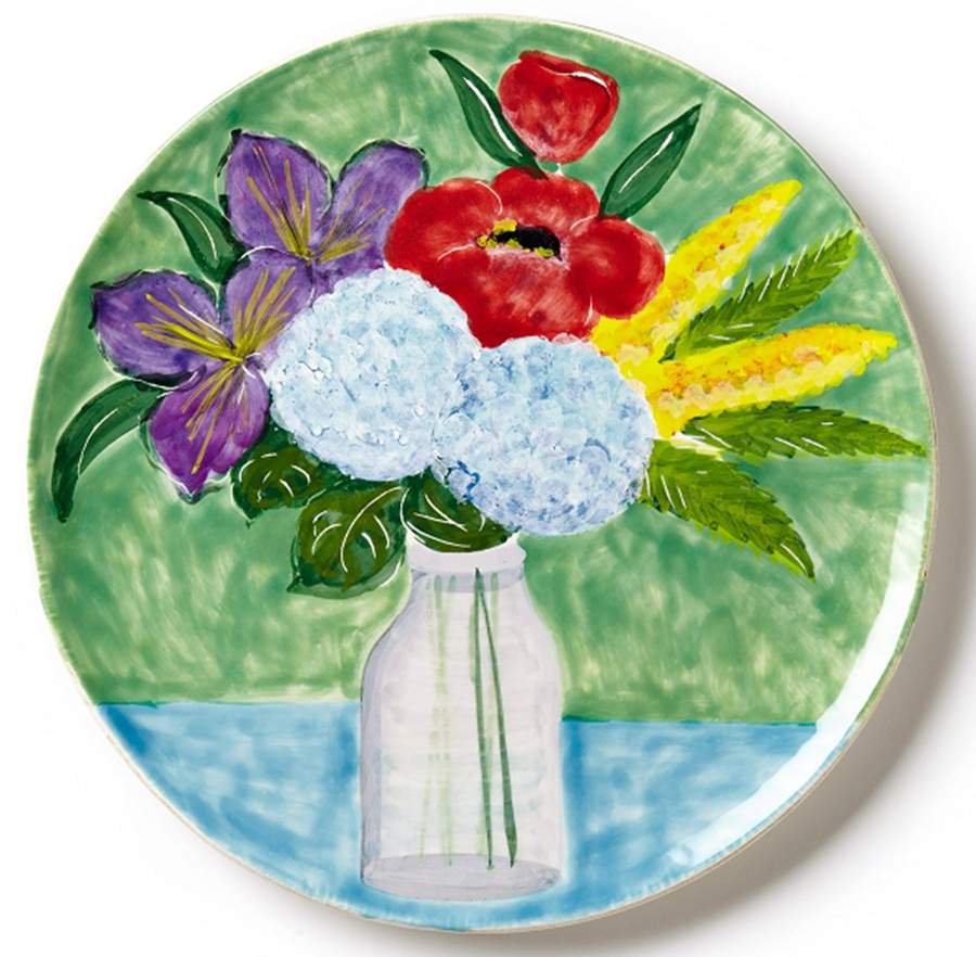Sara's Bouquet 15" Chop Plate (Round Platter) by Vietri (Italy)-1