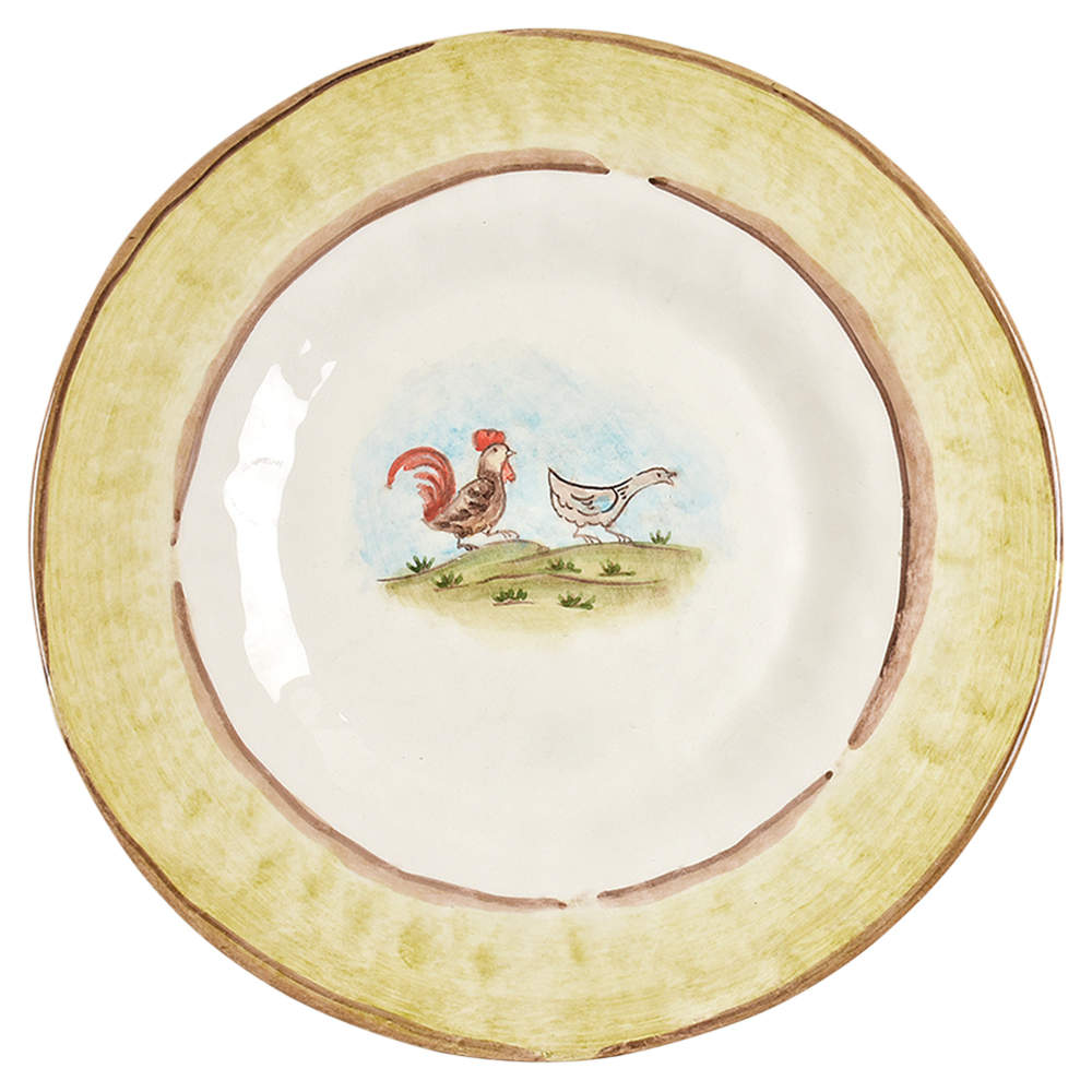 La Caccia Dinner Plate by Vietri (Italy)-1