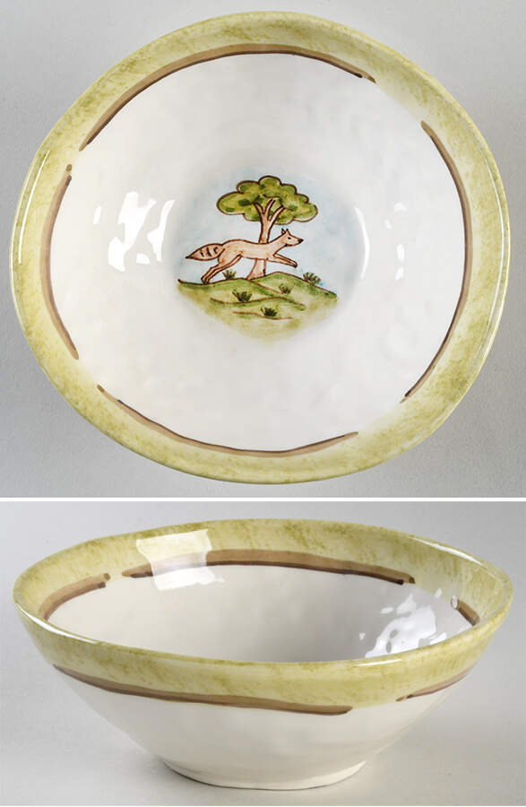 La Caccia Coupe Cereal Bowl by Vietri (Italy)-1