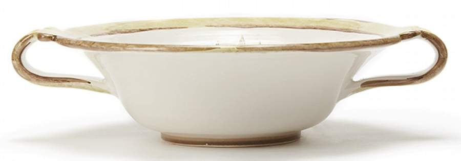 La Caccia 15" Round Handled Bowl by Vietri (Italy)-1