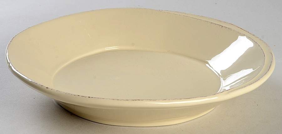 Lastra Cream (MEDIUM CREAM GLAZE) 8" Individual Pasta Bowl by Vietri (Italy)-1