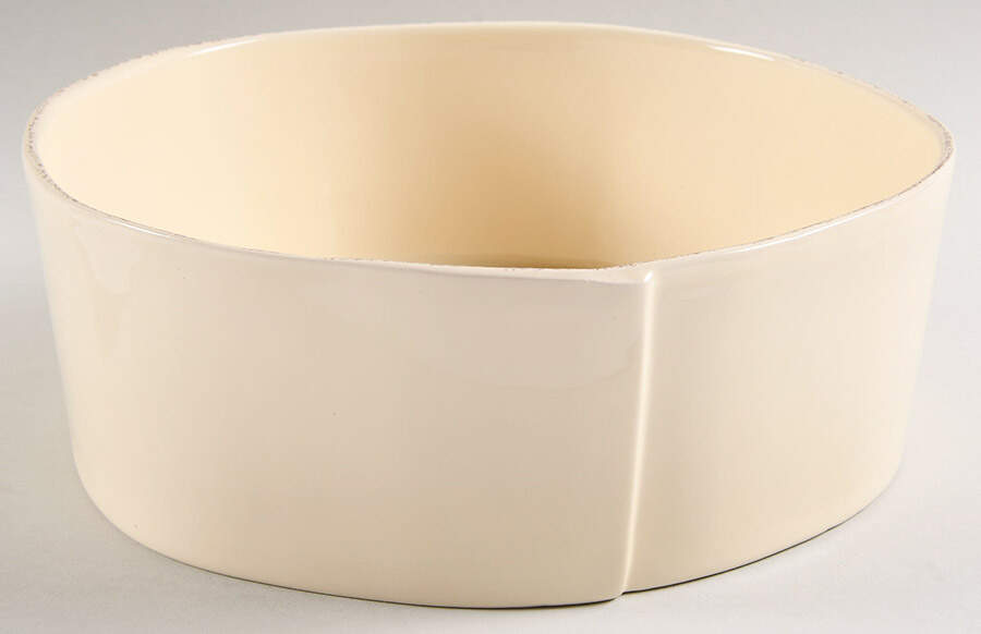Lastra Cream (MEDIUM CREAM GLAZE) 10" Round Serving Bowl by Vietri (Italy)-1