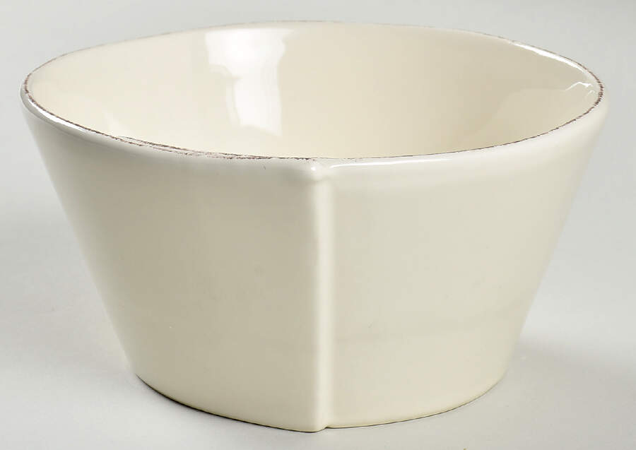 Lastra Cream (MEDIUM CREAM GLAZE) Coupe Cereal Bowl by Vietri (Italy)-1