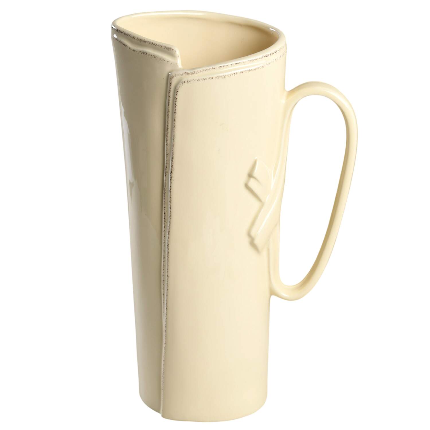 Lastra Cream (MEDIUM CREAM GLAZE) 96 Oz Pitcher by Vietri (Italy)-1