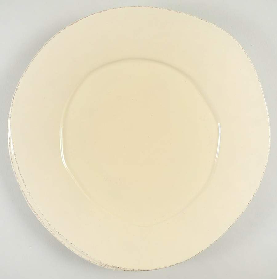 Lastra Cream (MEDIUM CREAM GLAZE) Salad Plate by Vietri (Italy)-1