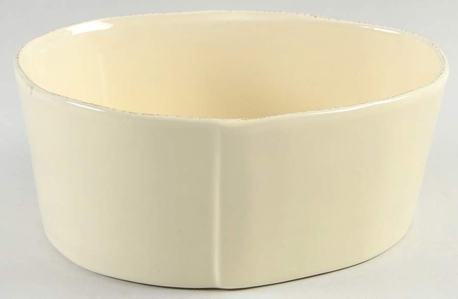 Lastra Cream (MEDIUM CREAM GLAZE) 8" Round Serving Bowl by Vietri (Italy)-1
