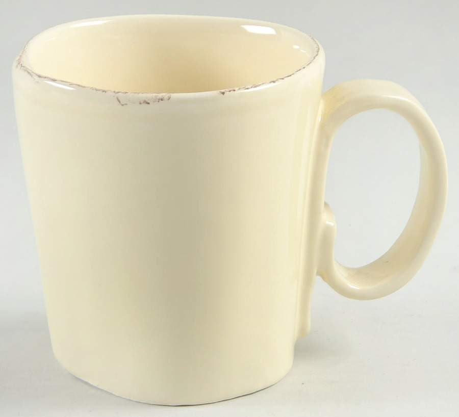 Lastra Cream (MEDIUM CREAM GLAZE) Mug by Vietri (Italy)-1