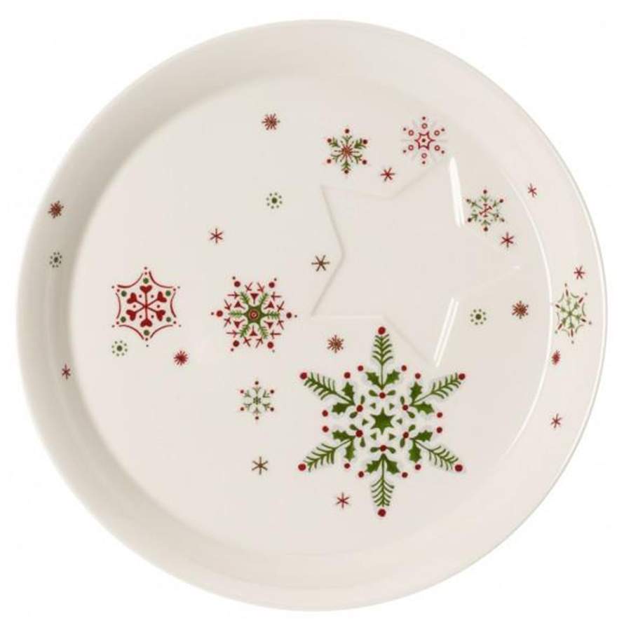 New Modern Christmas Dessert/Pie Plate by Villeroy & Boch-1
