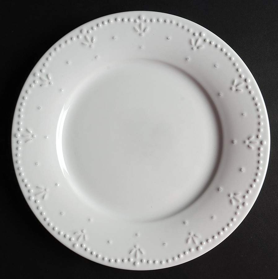 Pearls White Salad Plate by Vista Alegre-1