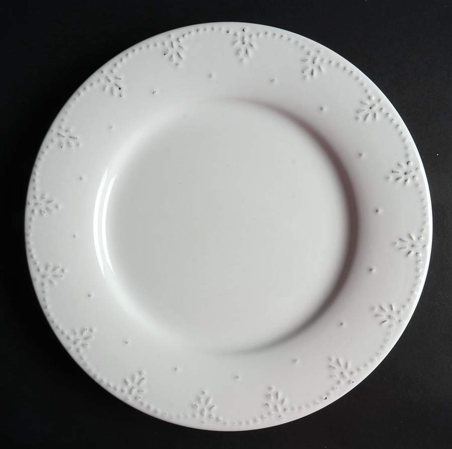 Pearls White Dinner Plate by Vista Alegre-1